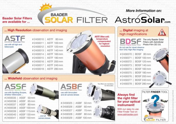 Cолнечный фильтр для телескопа Baader ASTF (140-280 мм)