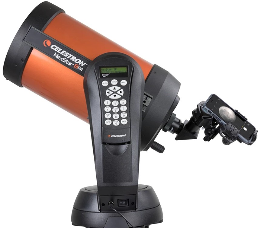 NexYZ 3, крепление смартфона к телескопу.